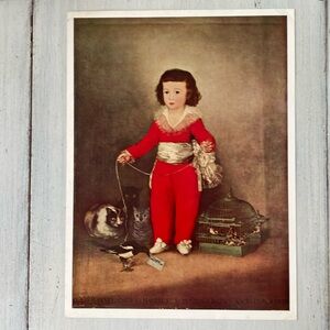 1949 Don Manuel Osorio De Zuniga by Francisco de Goya Art Print.